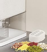 SYNCVIBE 25Lbs Large Rice Dispenser, Cereal Grain Snack Storage Container Bucket with Measuring C...