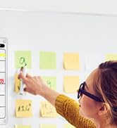 PigPotParty Acrylic Magnetic Calendar for Fridge, 16" x 12" Clear Refrigerator Calendar Wet Erase...