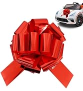 TONIFUL 16 Inch Red Large Bow Giant Big Pull Bow for Car, Bikes, Table, Big Toys, Applicants, Fro...