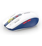 RAPIQUE Bluetooth Wireless Mouse - (BT1/BT2+USB) Tri-Mode High Performance, Rechargeable, Multi-D...
