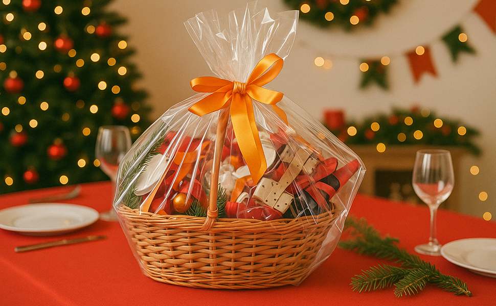Cellophane bags for gift baskets