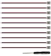 Fluflux 2-Pin Solderless Power Connector for 8mm LED Strip Lights, with Pre-Installed 6'' 20AWG W...