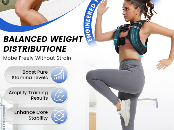 weighted vest woman men walking running jogging weight reflective strap strenth training