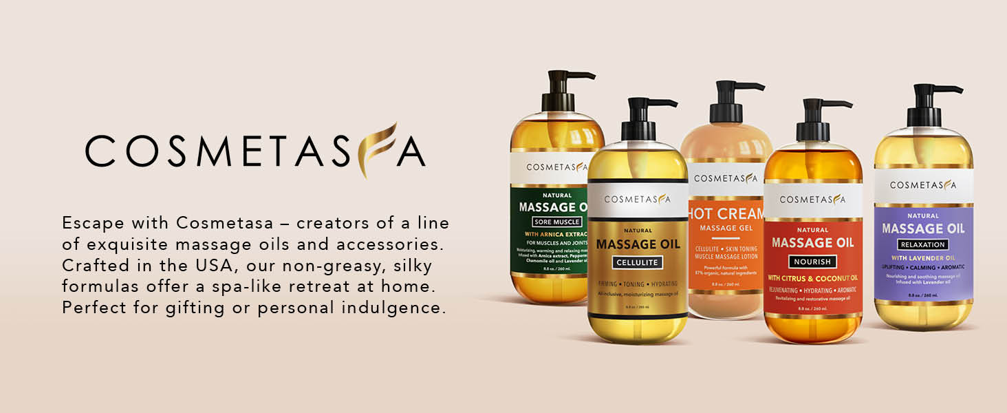 Escape with cosmetasa premium luxury massage oil gifts for him her