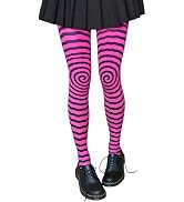 OANTGM Streetwear Emo Goth Cool 2000s Fun Printed Tights Whimsy Twee Funky Patterned Tights Women...