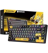 Transformers GK03 Mechanical Keyboard Wireless,RGB Creamy Gaming Keyboard Wireless, BT5.0/USB-C/2...