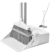 CQT Broom and Dustpan Set with Handle, Brush and Dustpan Set for Home Kitchen Cleaner Floor Sweep...