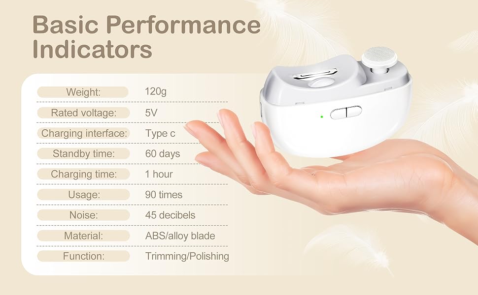 electric automatic nail clipper with light
