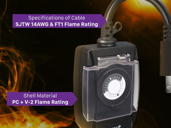Heavy Duty timer outlet