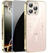 LWLFEKA for iPhone 16 Pro Max Case with Privacy Screen Protectors &amp; Full Camera Cover,Magnetic fo...
