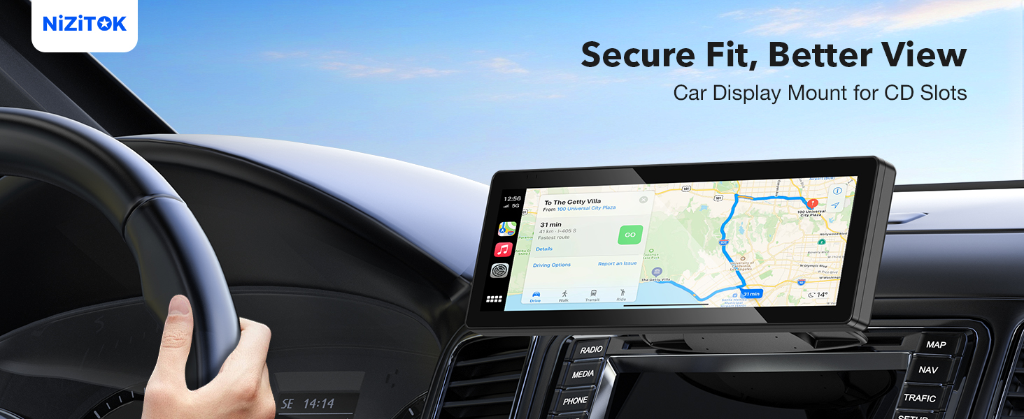 CD Slot Mount for Carplay Screen