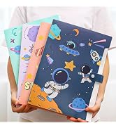 Cute File Folders, Expanding File Folders with 32 Labels, 5 Pocket File Organizer, Accordion File...