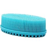 DNC Exfoliating Silicone Body Scrubber Shower Bath Body Brush Easy to Clean, Lathers Well, Eco Fr...