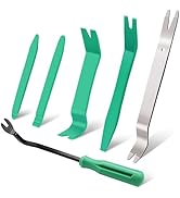 Etre Jeune 5 PCS Nylon Car Pry Tools, Plastic Auto Trim Removal Tool Kit 1 Pc Metal Pry Bar Tool,...