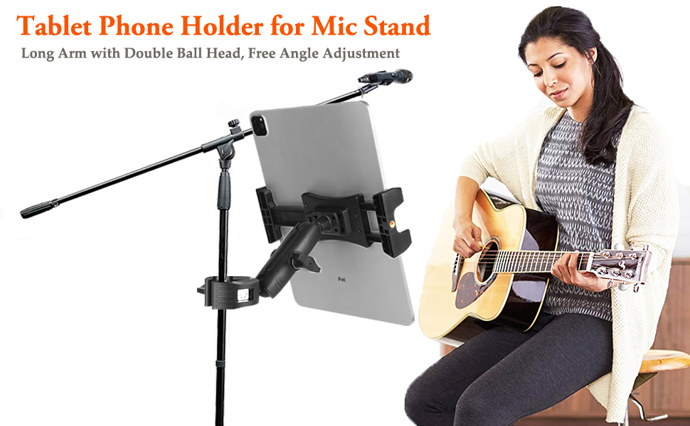 ipad holder mic stand