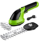 WORKPRO Cordless Grass Shear &amp; Shrubbery Trimmer - 2 in 1 Handheld 7.2V Electric Grass Trimmer He...