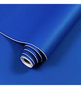 Ismoon 15.7" x 118" Contact Paper Blue Peel and Stick Wallpaper Removable Self-Adhesive Stick on ...