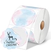 Phomemo 2” Color Circle Thermal Labels, Self-Adhesive Round Direct Sticker Labels, Circular Therm...