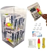 LoDinpo Mini Survival Fishing Kit–Compact Emergency Fishing Gear for Camping,Hiking,Bushcraft,Bac...