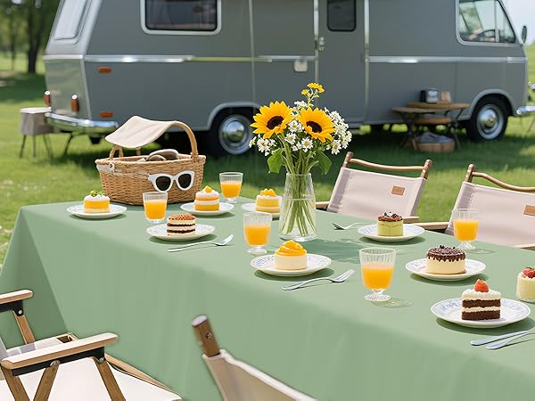 Sage Green Tablecloth