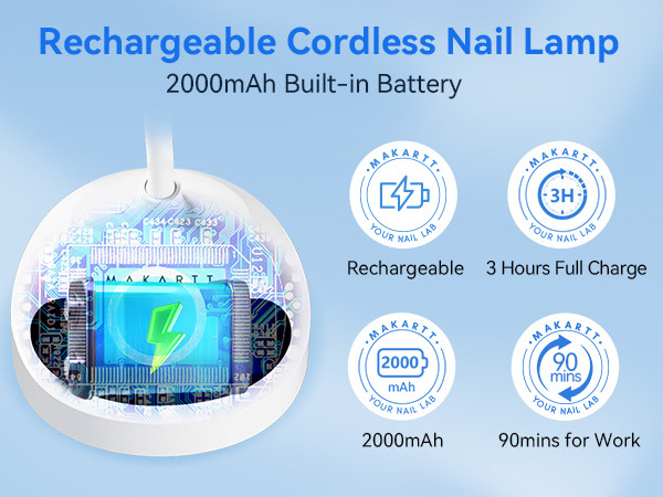 cordless uv led nail lamp led nail light for gel nails