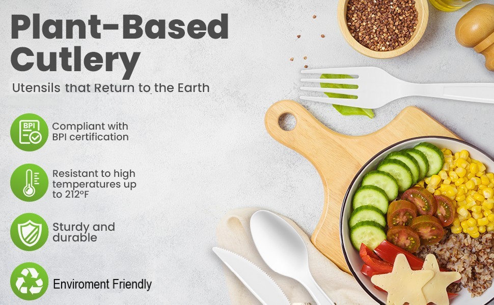 compostable forks spoon cutlery