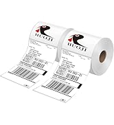 HUOJI 4 x 6 Thermal Shipping Labels 1000 Labels/2 Rolls (500 Pcs per Roll) Compatible with Rollo,...