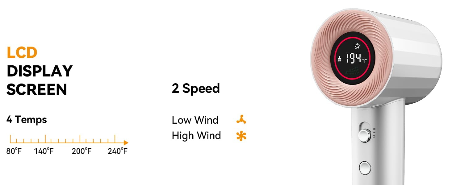 LCD Display Hair dryer