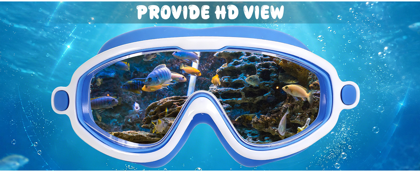 Swim Goggles 2 Pack Anti-Fog Wide View Swimming Goggles for kids 3-15 Youth Boys Girls