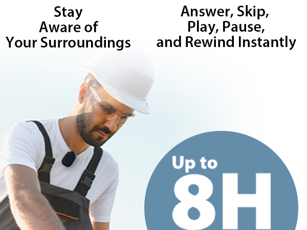 staying aware of your surroundings with this comfortable clip on speaker