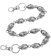Wallet Chain Skull Pants Chain,Pocket Chain and Belt Chain Accessories for Punk Goth Motorcycle S...