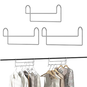12 Inch Space Saving Hangers silver