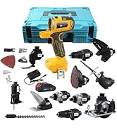 NEWONE 12-Tools Set Power Tool Combo Kits Compatible with De-Walt 20V Battery,Cordless Tool Set,2...
