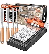 AUXTUR Sharpening Stone with Honing Guide Tool,chisel set for Woodworking,Flattening Stone,Comple...