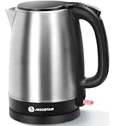 Aigostar Electric Kettle, 1.7L Stainless Steel Electric Tea Kettle, 1500W Fast Boil Water Kettle ...