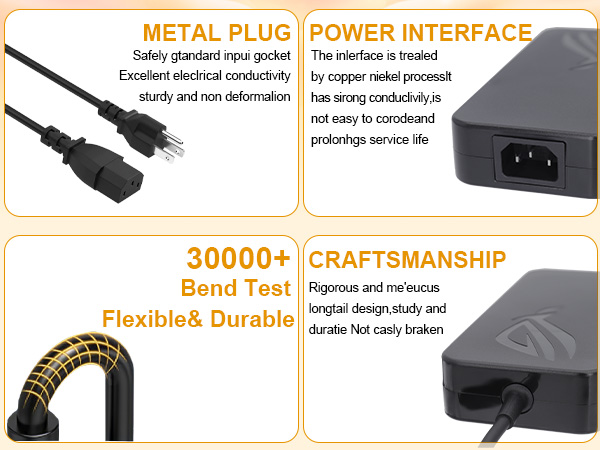 ASUS GU501GM GU501 GU502GV ROG Strix GL703 GL504GM GL704GM Gaming Laptop Power Supply Adapter