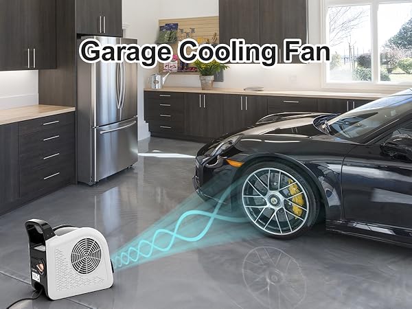 Garage cooling fan