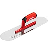 Goldblatt RED Stainless Steel Pool Trowel, 16"x 4" Professional Drywall Masonry Trowel with Soft ...