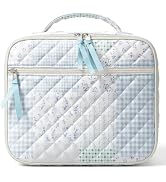 WOBAGMEN Cotton Quilted Lunch Box for Women Girls, Patchwork Insulated Lunch Bag for Teens, Cute ...