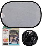 Nuby x Safe in The Seat Pop-Open Car Sun Shades - 2 Piece Set - Static Cling Window Shades for Ba...