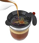IVYHOME Fat Separator for cooking, 4 Cups Plastic Fat Strainers with Bottom Release, Gravy Grease...
