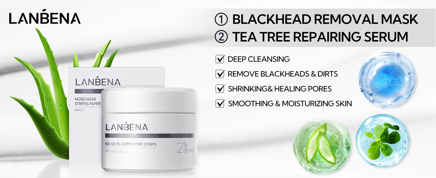 blackhead remover mask; black head remover for face; peel off mask ;lanbena nose plants pore strips