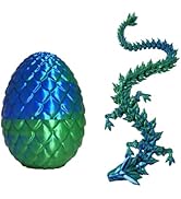 YANZHE 3D Printed Dragon Egg, 3D Printed Articulated Dragon Eggs with Dragon Inside, Crystal Drag...