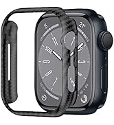iiteeology Compatible with Apple Watch Case 45mm, Genuine Slim Aramid Carbon Fiber Case for iWatc...