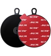 pop-tech Adhesive Dashboard Mounting Disk: 95mm Dash Pad Mount Disc for Suction Cup &amp; Vacuum Phon...