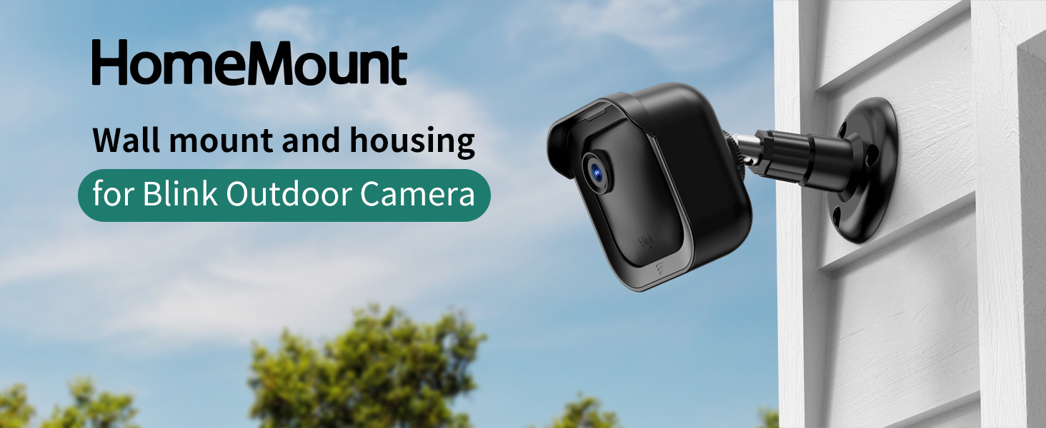 Wall mount and housing for blink outdoor camera