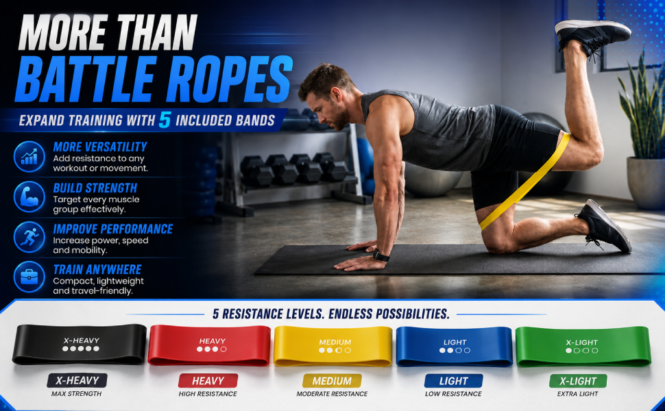 battle ropes adijustable weight ropeless battle ropes