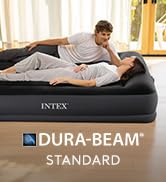 INTEX Dura-Beam Standard Pillow Rest Air Mattress: Fiber-Tech