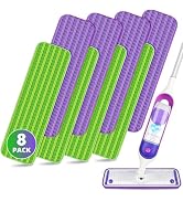 Reusable Mop Pads Compatible with Swiffer PowerMop - SEVENMAX 15" Microfiber Power Mop Refills Pa...