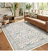 GarveeHome 8x10 Area Rugs, Washable Rugs for Living Room Non Slip Stain Resistant Ultra Soft Flor...